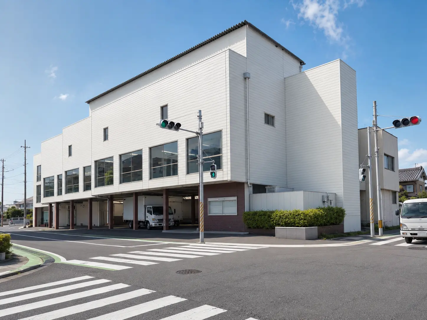 千葉県香取市小見川のCrossHub倉庫外観